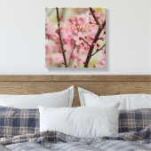 Gold Choose Happy Cherry Blossom Floral Leinwanddruck (Insitu (Schlafzimmer))
