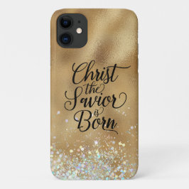 Gold Christ der Retter Christliche Weihnachten Case-Mate iPhone Hülle