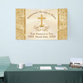 Gold Christlich 50 Jahre Banner personalisieren (Messeveranstaltung)