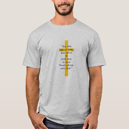 Gold Christlich Cross Shirt (Vorderseite)