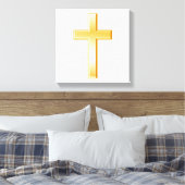 Gold Christliche Cross Leinwand (Insitu (Schlafzimmer))