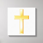 Gold Christliche Cross Leinwand (Vorderseite)