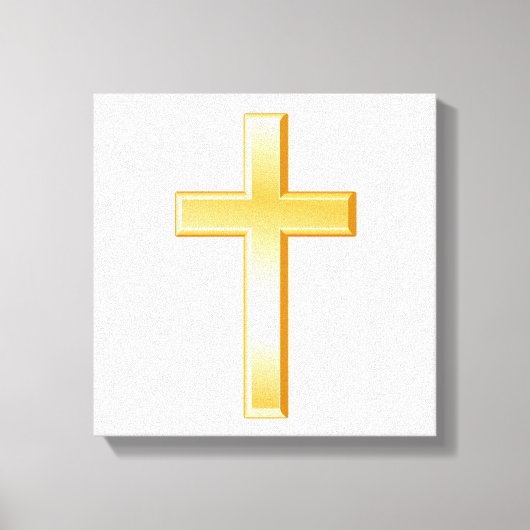 Gold Christliche Cross Leinwand (Vorderseite)