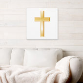 Gold Christliche Cross Leinwand