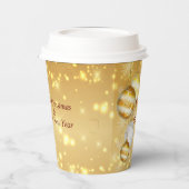 Gold Christmas Balls Paper Cup Pappbecher (Links)