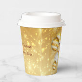 Gold Christmas Balls Paper Cup Pappbecher (Rechts)