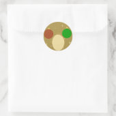 Gold Christmas Bauble Sticker (Tasche)