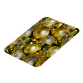 Gold Christmas Baubles Magnet (Linke Seite)