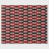 Gold Christmas Bow On Plaid 2026 Geschenkpapier (Flach)