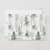 Gold Christmas Floral Dankeschön Karte (Rückseite)