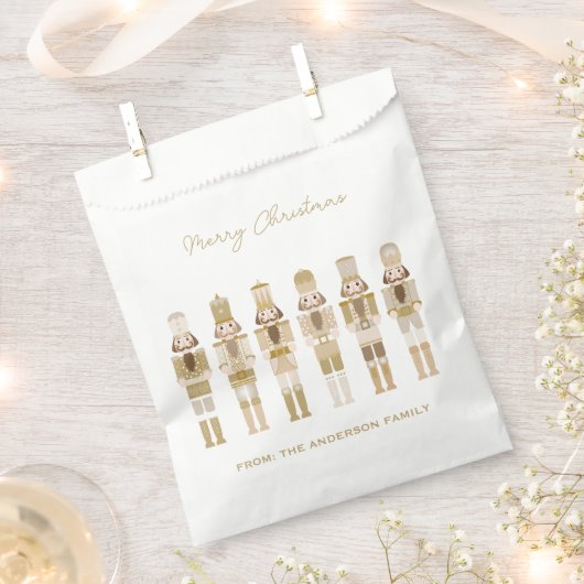 GOLD CHRISTMAS NUTCRACKER GESCHENKTÜTCHEN (Ausgeschnitten)