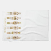 GOLD CHRISTMAS NUTCRACKERS GESCHIRRTUCH (Horizontal)