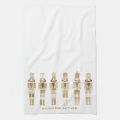 GOLD CHRISTMAS NUTCRACKERS GESCHIRRTUCH (Vertikal)