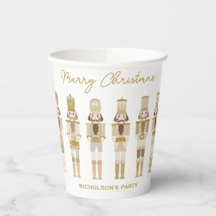 GOLD CHRISTMAS NUTCRACKERS PAPPBECHER