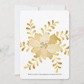 GOLD CHRISTMAS ORNAMENT PARTY EINLADUNG (Rückseite)