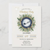 Gold Christmas Party Invitation | Editable Friends Einladung (Vorderseite)