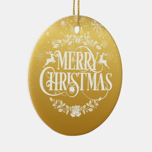 Gold Christmas StepMom Stepmutter Definition Keramik Ornament (Rechts)