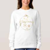 Gold Christmas Sweatshirt (Vorderseite)
