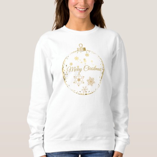 Gold Christmas Sweatshirt (Vorderseite)