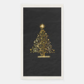 Gold Christmas Tree Napkins Serviette (Vorderseite)