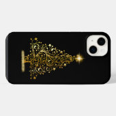 Gold Christmas Tree Phone Case iPhone Hülle (Rückseite (Horizontal))