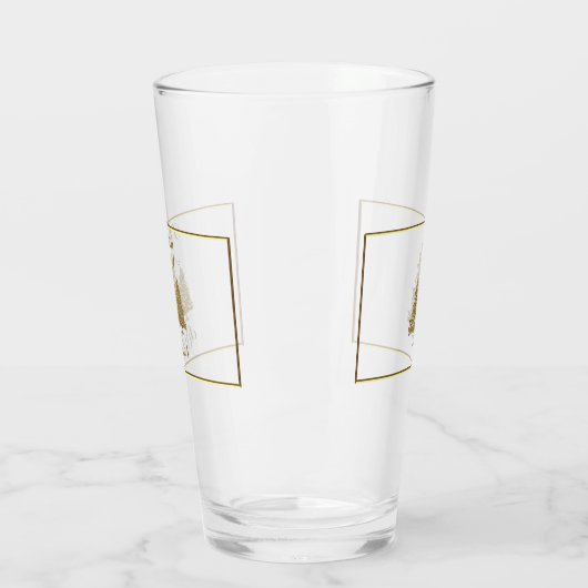 Gold Christmas Trees Glas (Links)