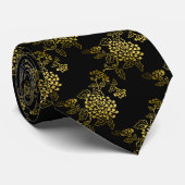 Gold Chrysanthemum für alle Farben Krawatte (Gerollt)