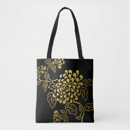 Gold Chrysanthemum für alle Farben Tasche