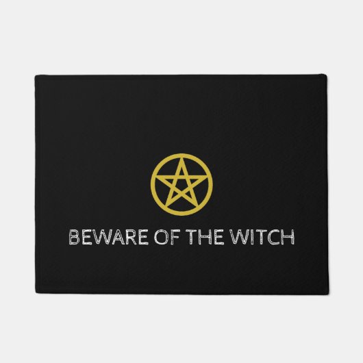 Gold Circlated Pentagram Fußmatte (Vorderseite)