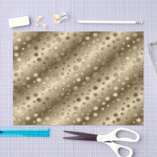 Gold Circle Champagne Blank Papier (Handwerk)