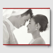 Gold Circle Double Happiness Chinesisches Hochzeit Gästebuch (Rückseite)