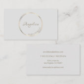 Gold Circle Logo Visitenkarte (Vorne/Hinten)