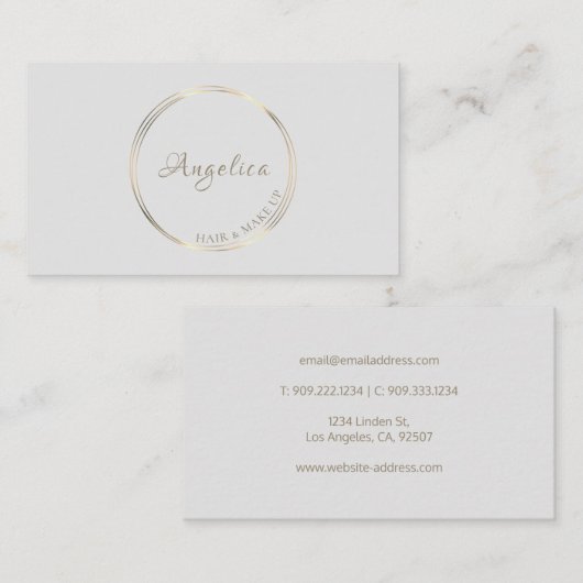 Gold Circle Logo Visitenkarte (Vorne/Hinten)