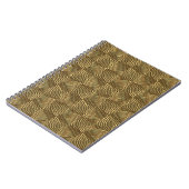 Gold Circle Texture: Abstrakt nahtlos. Notizblock (Linke Seite)