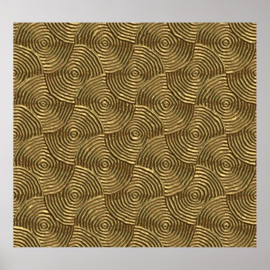 Gold Circle Texture: Abstrakt nahtlos. Poster (Vorne)