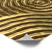 Gold Circle Texture: Abstrakt nahtlos. Poster (Ecke)