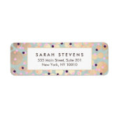 Gold Circles Colorful Confetti Beauty Salon Spaß (Vorne)