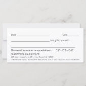 Gold Circles Confetti Salon Wellness-Center Gesche (Rückseite)