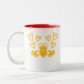 Gold Claddagh Ring Kaffeetasse (Links)