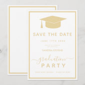 Gold Classic Abschluss Save the Date (Vorne/Hinten)