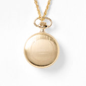 Gold Classic Luxury Watch with Roman Numerals Armbanduhr (Rückseite)