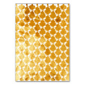 Gold Classic Ornament Namenskarte Tischnummer (Rückseite)