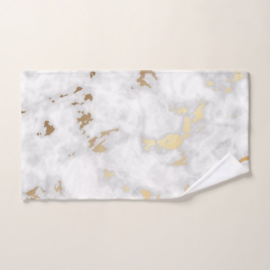 Gold Classy Marble stone Royal Badhandtuch Set (Handtuch)