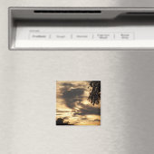 Gold Clouded Sunrise Magnet (In Situ (Geschirrspüler))