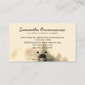 Gold Cloudy Heart Apiary Honey Bee Visitenkarte (Rückseite)