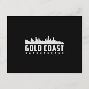 Gold Coast Australia City Skyline Cityscape Gesche Postkarte
