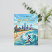 Gold Coast Australia Postkarte (Stehend Vorderseite)