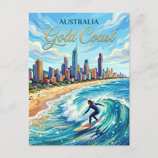 Gold Coast Australia Postkarte (Vorderseite)