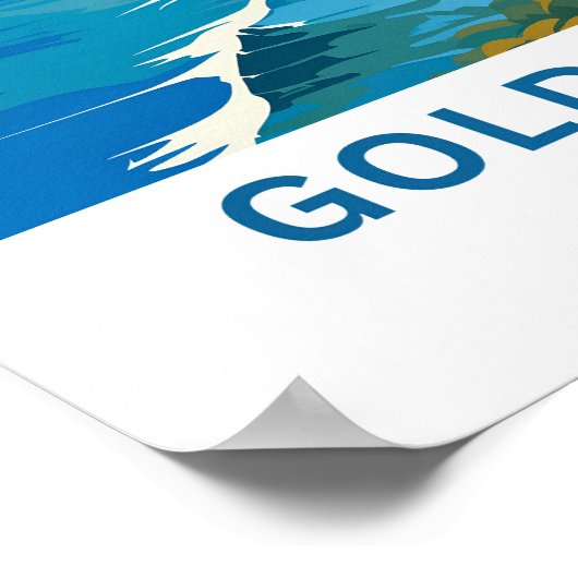 Gold Coast Australia Reisedrucke Poster (Ecke)