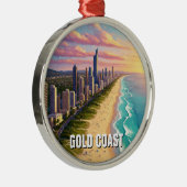 Gold Coast Australia Reisen Ornament Aus Metall (Rechts)